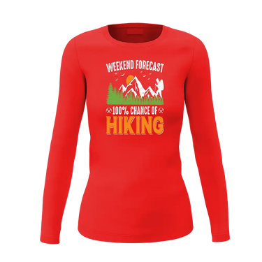 Weekend Forecast 100% Hiking Women Long Sleeve Shirt